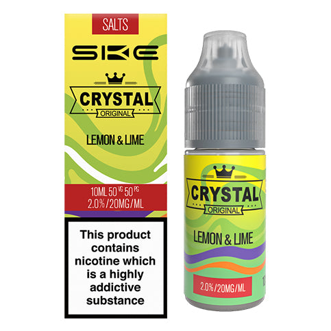 Lemon And Lime 10ml Nic Salt E-Liquid by SKE Crystal