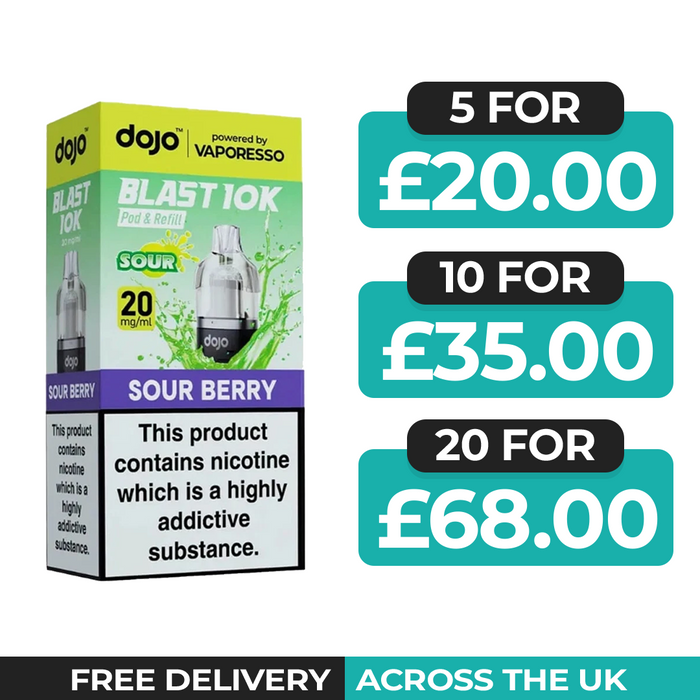 Vaporesso Dojo Blast 10k Sour Berry Refill Pods