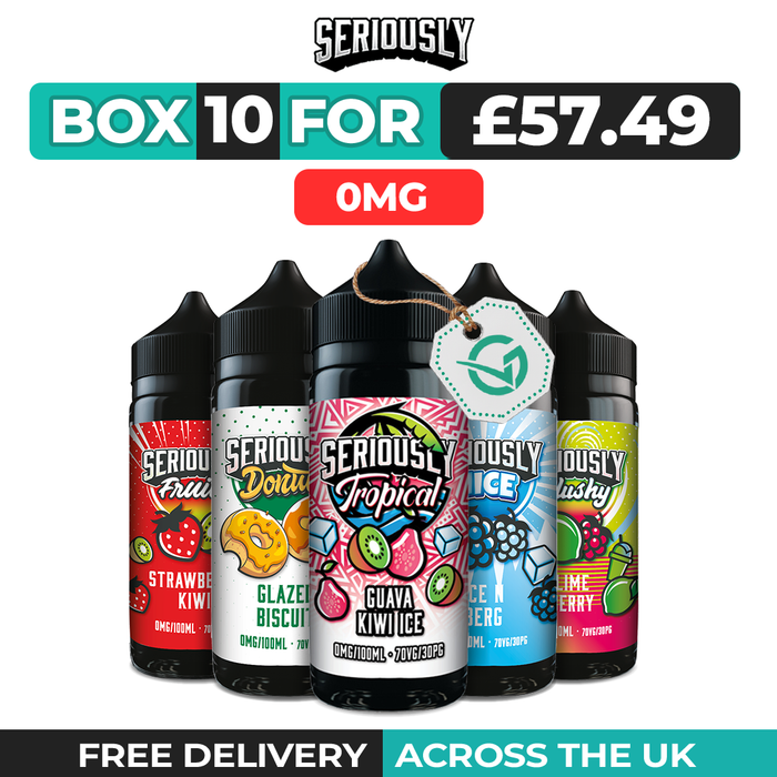 Seriously Shortfill Vape Juice 100ml Box of 10