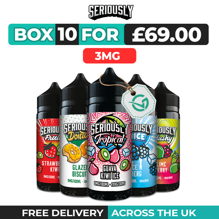 Seriously Shortfill Vape Juice 100ml Box of 10