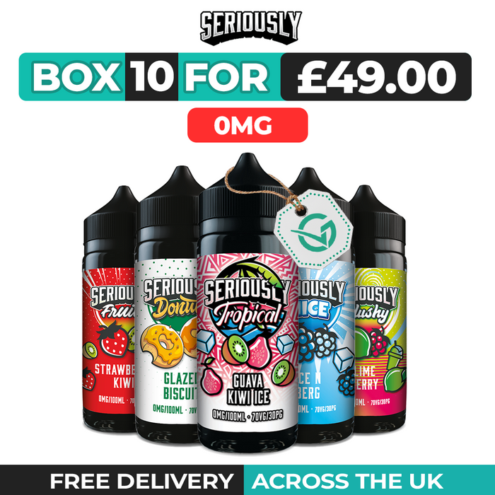 Seriously Shortfill Vape Juice 100ml Box of 10