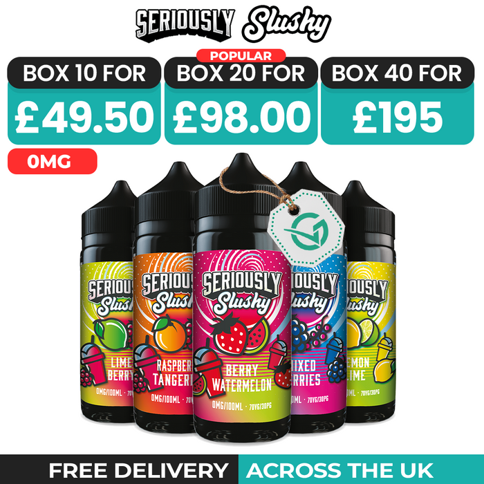 Seriously Slushy 100ml Shortfill Box of 10, 20 & 40