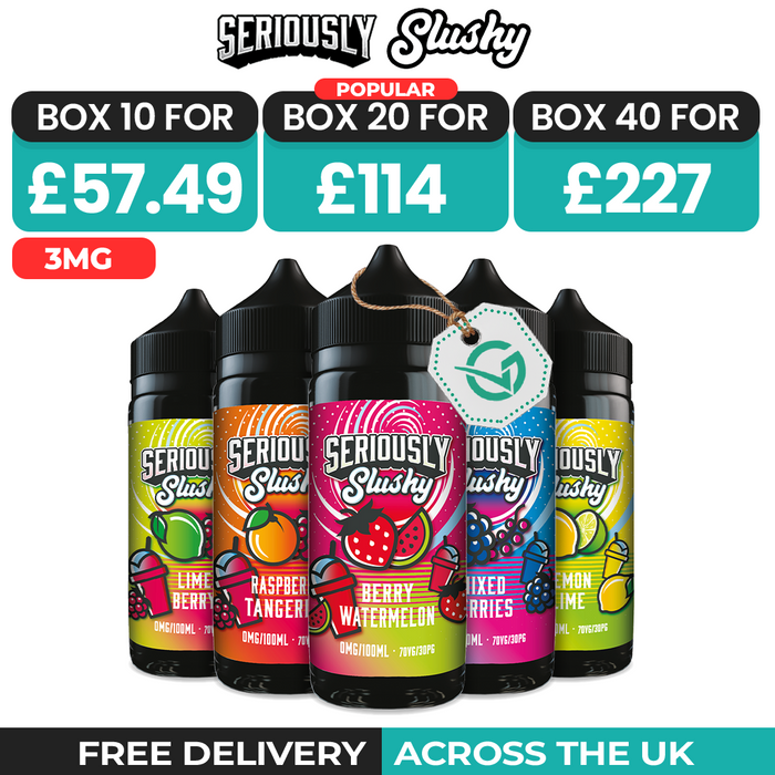 Seriously Slushy 100ml Shortfill Box of 10, 20 & 40