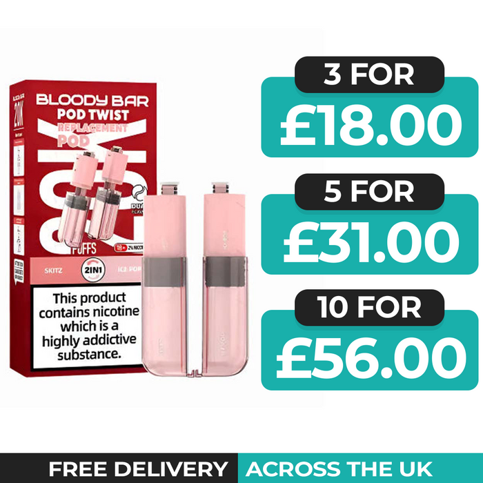 Bloody Bar Ultra Twist 20k Skitz & Ice Pop Refill Pods