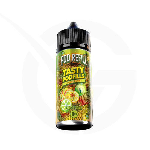 Sour Pops Shortfill E-liquid by Pod Refill Tasty Podfills