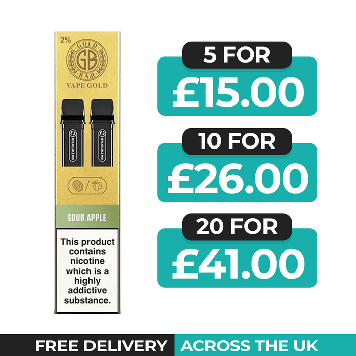 Gold Bar Reload Sour Apple Refill Pods