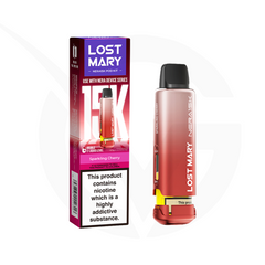 Sparkling Cherry Prefilled Pods by Lost Mary Nera15k + Refill Container