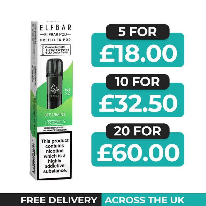 Elf Bar 600 Spearmint Preflled Pods
