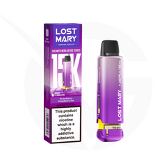 Strawberry Raspberry Ice Prefilled Pods by Lost Mary Nera15k + Refill Container