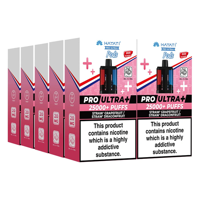 Hayati Pro Ultra Plus 25000 Puffs Pods Box of 5