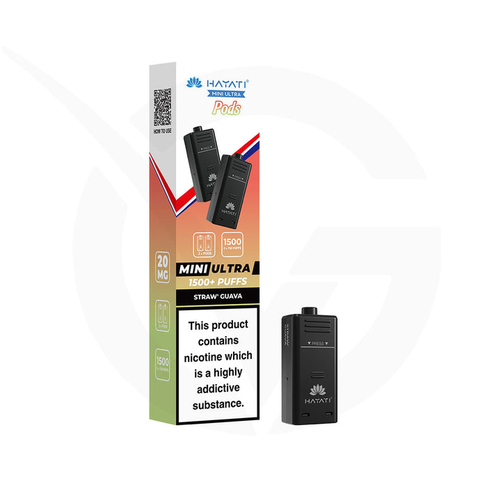 Straw' Guava Hayati Mini Ultra 1500 Refill Pods