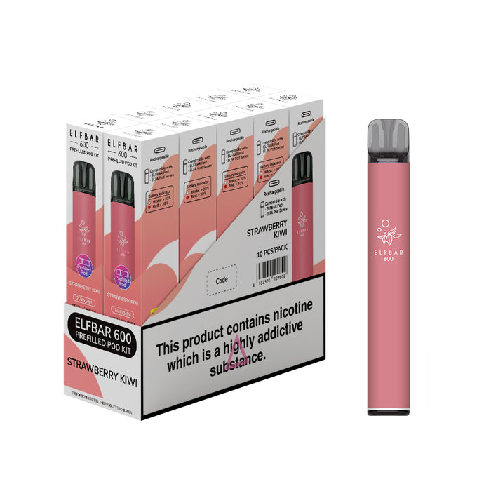 Elf Bar 600 Prefilled Pod Kit - Box of 10