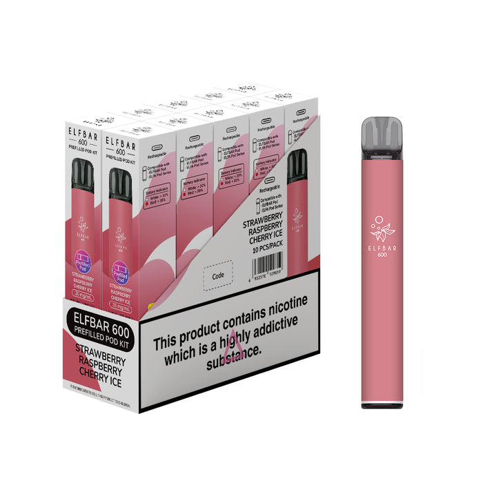 Elf Bar 600 Prefilled Pod Kit - Box of 10
