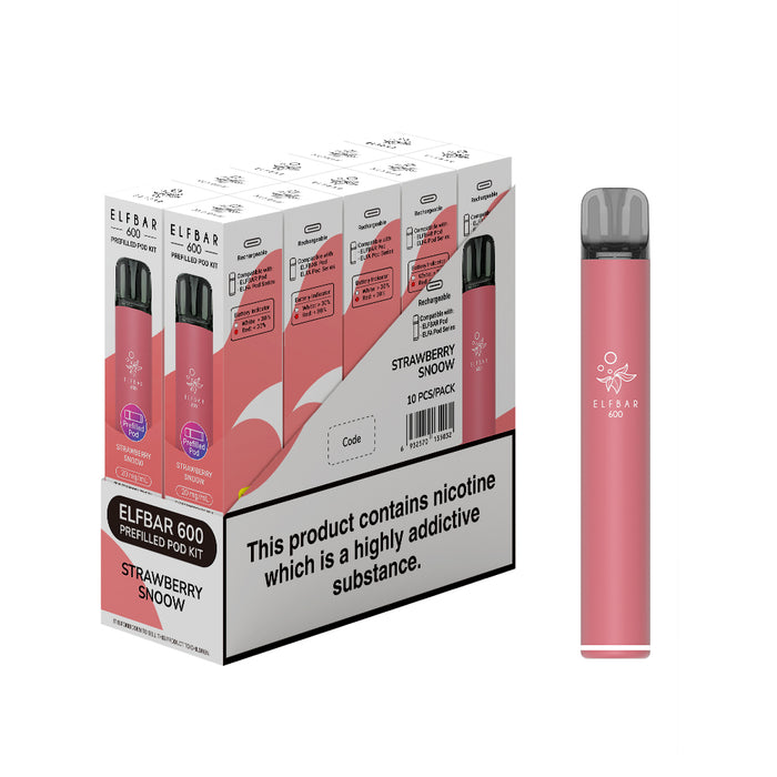 Elf Bar 600 Prefilled Pod Kit - Box of 10