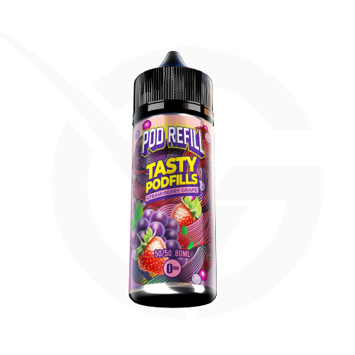Strawberry Grape Shortfill E-liquid by Pod Refill Tasty Podfills