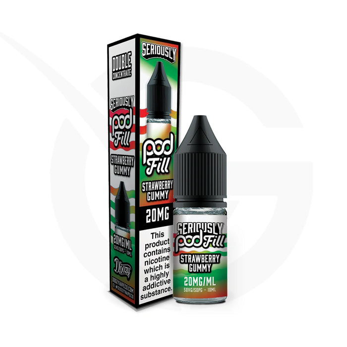 Seriously Pod Fill Strawberry Gummy Nic Salt E-Liquid