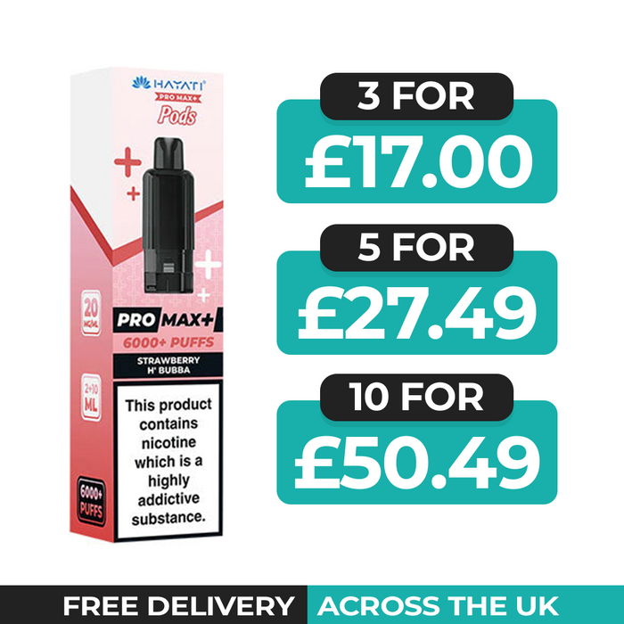Hayati Pro Max Plus Strawberry H' Bubba Refill Pods