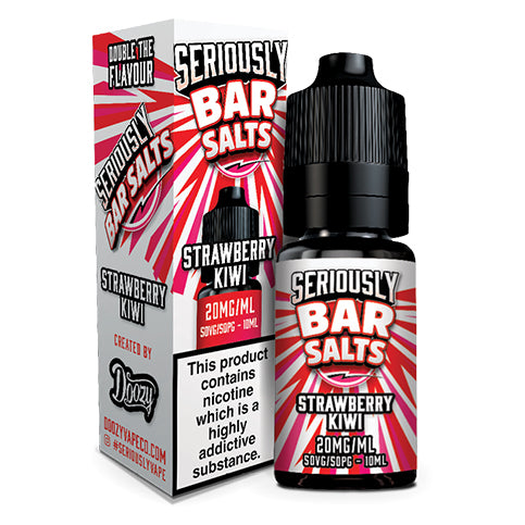Strawberry Kiwi 10ml Nic Salt E-Liquid By Seriously Bar Salts