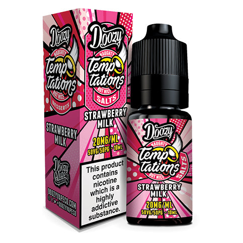 Strawberry Milk 10ml Nic Salt E-Liquid By Doozy Temptation