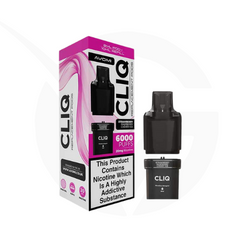 Strawberry Raspberry Cherry Ice Prefilled Pods By Avomi Cliq 6000