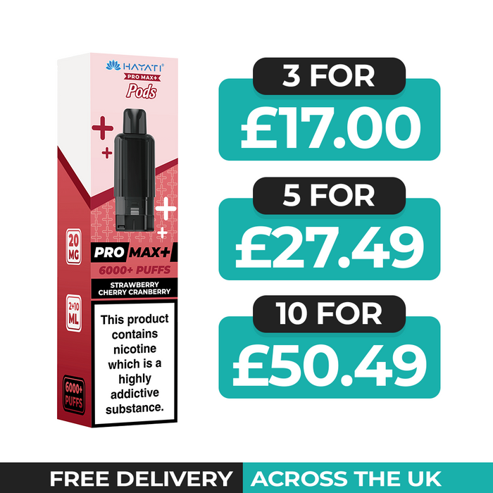 Hayati Pro Max Plus Strawberry Cherry Cranberry Refill Pods