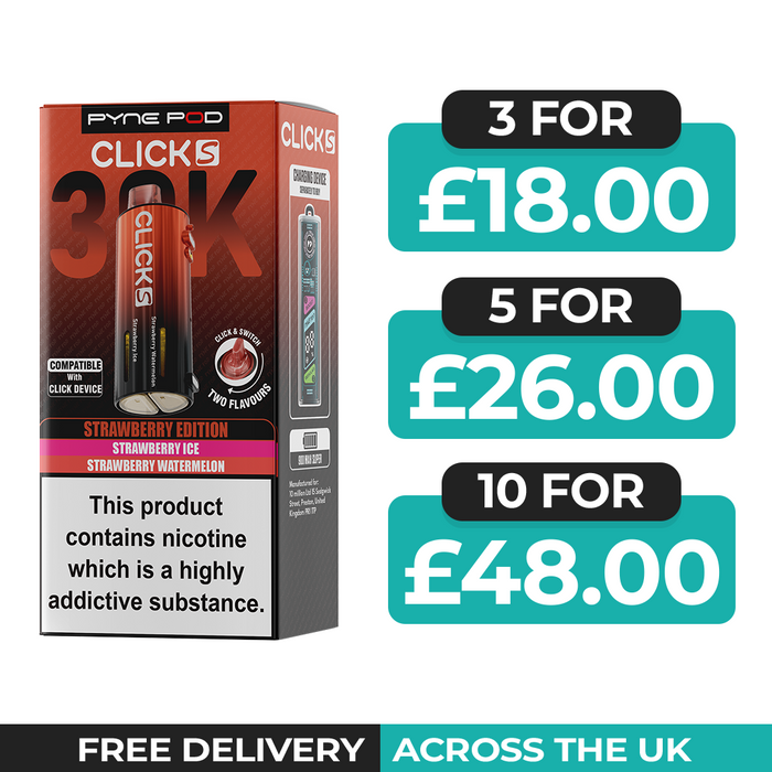 Pyne Pod Click S 30K Strawberry Edition Refill Pods