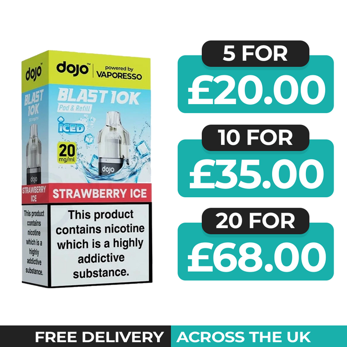 Vaporesso Dojo Blast 10k Strawberry Ice Refill Pods