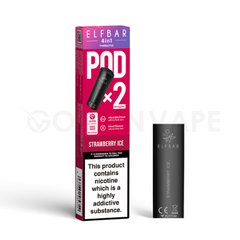 Strawberry Ice 4 in 1 Prefilled Pods By Elf bar