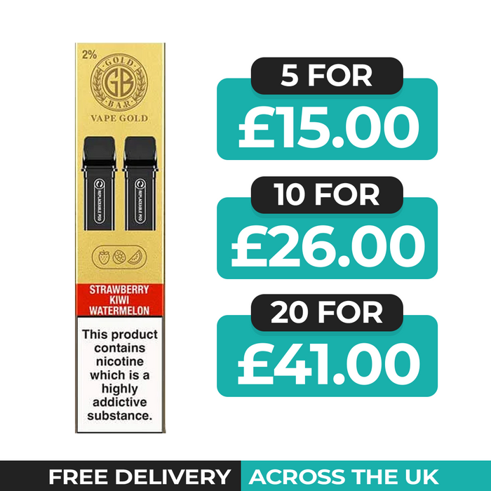 Gold Bar Reload Strawberry Kiwi Watermelon Refill Pods