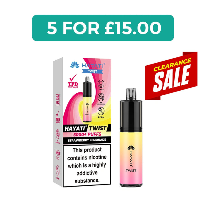 Hayati Twist 5000 5K Puffs Reuseable Vape Kit