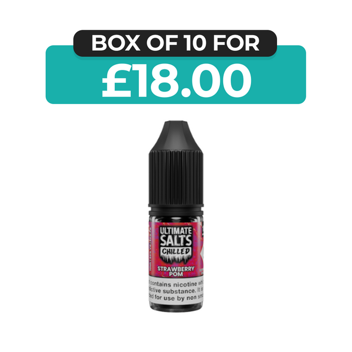 Strawberry Pom Chilled 10ml Nic Salt E-Liquid by Ultimate Juice