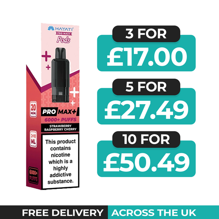 Hayati Pro Max Plus Strawberry Raspberry Cherry Refill Pods