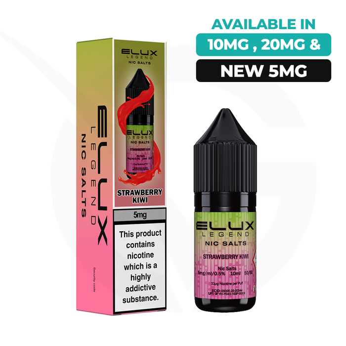Strawberry Kiwi 10ml Nic Salt E-Liquid By Elux Legend