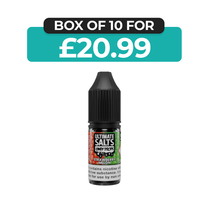 Strawberry Melon Candy Drops 10ml Nic Salt E-Liquid by Ultimate Juice