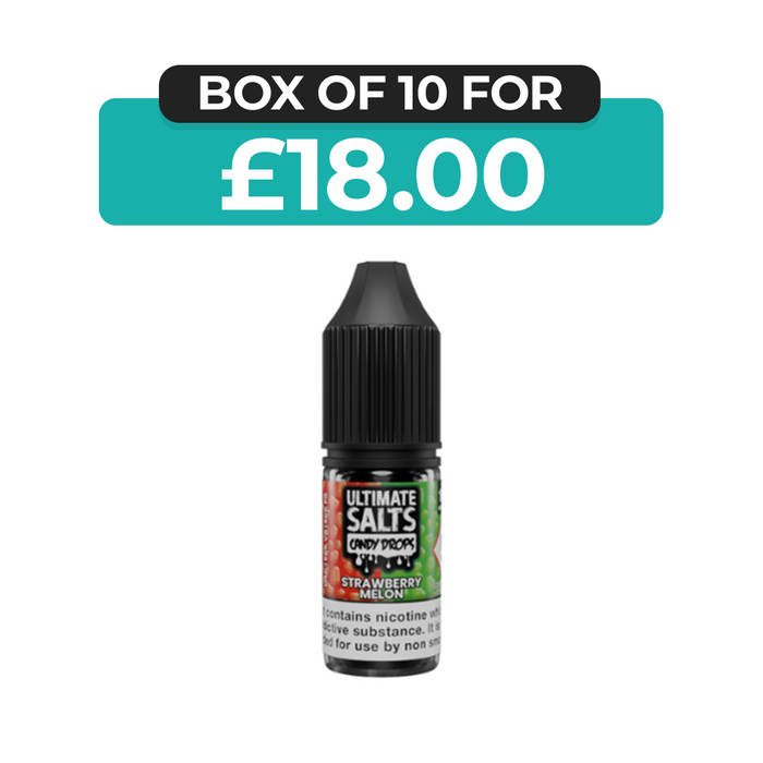 Strawberry Melon Candy Drops 10ml Nic Salt E-Liquid by Ultimate Juice
