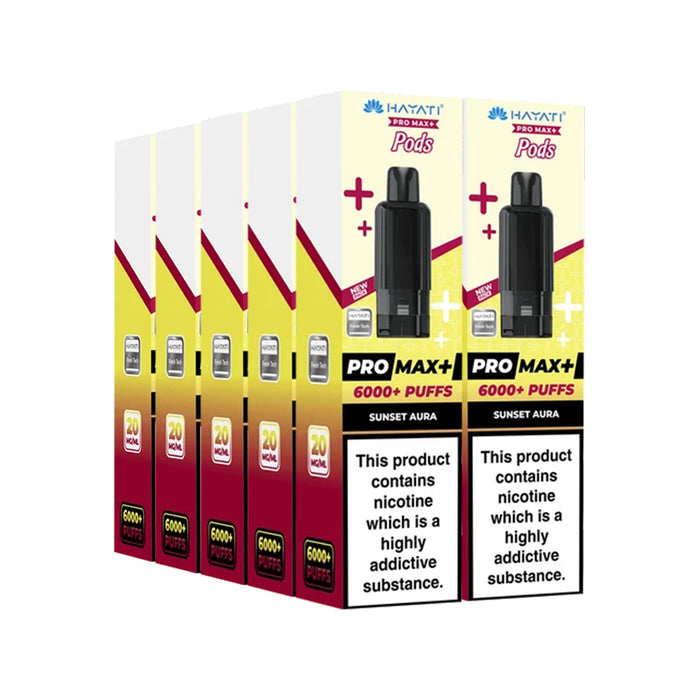 Hayati Pro Max Plus 6000 Pods - Bulk Buy Box of 5 & 10