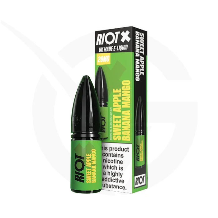 Sweet Apple Banana Mango Nic Salt E-Liquid By Riot X