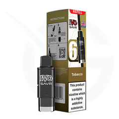Tobacco Prefilled Pods By IVG SAVR + Refill Containers
