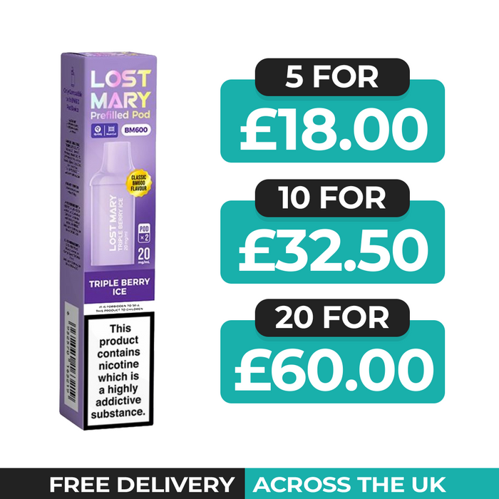 Lost Mary BM600 Triple Berry Ice Prefilled Refill Pods