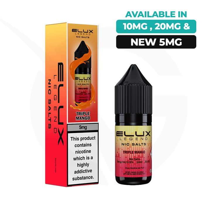 Triple Mango 10ml Nic Salt E-Liquid by Elux Legend