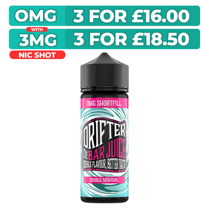 Drifter Bar Juice Double Menthol 100ml Shortfill E-Liquid