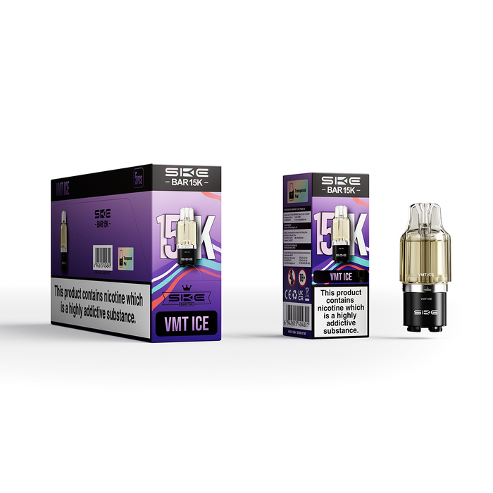 SKE Bar 15k Refill Pods Box of 5 & 10