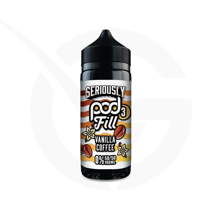Vanilla Coffee 100ml Shortfill E-liquid by Seriously Pod Fill 3