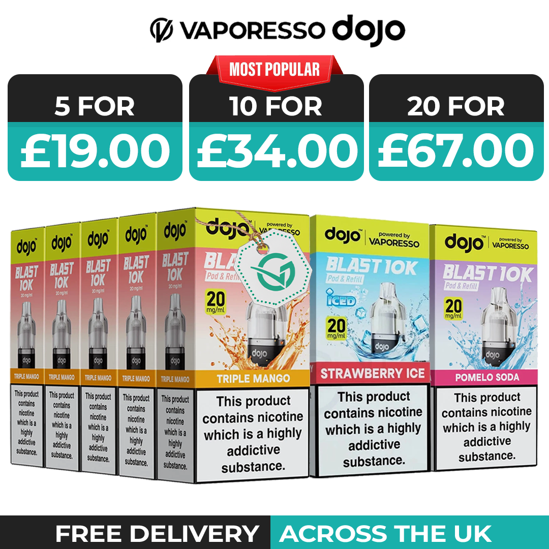 Vaporesso Dojo Blast 10k Pods - Refill Container Packs