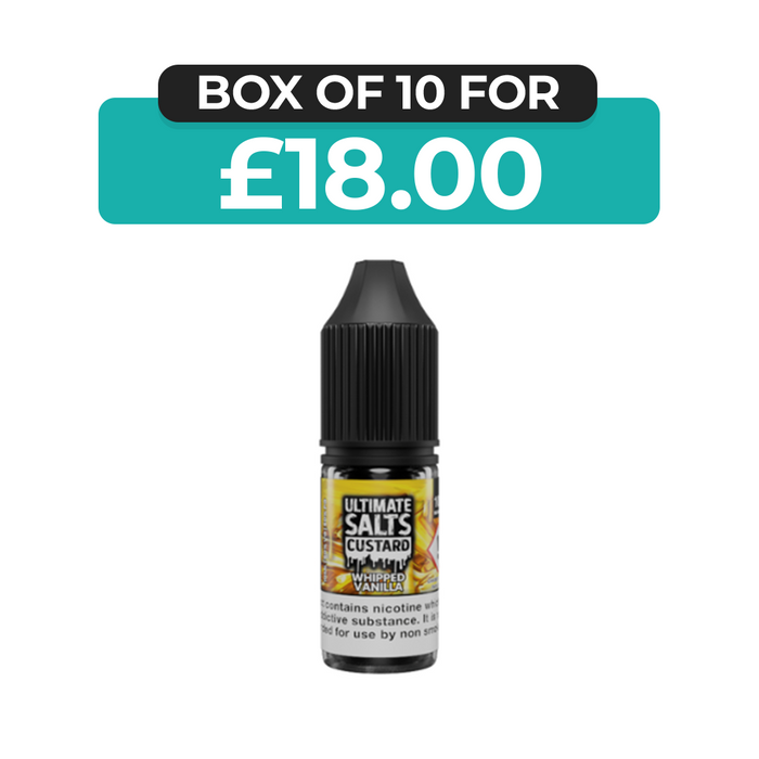 Whipped Vanilla Custard 10ml Nic Salt E-Liquid by Ultimate Juice