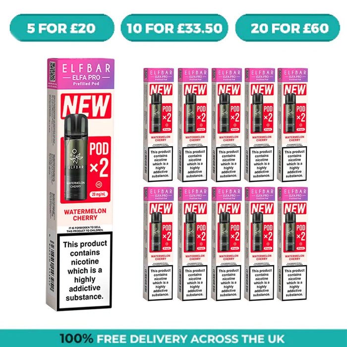 Watermelon Cherry Elfa Pro Prefilled Pods by Elf Bar