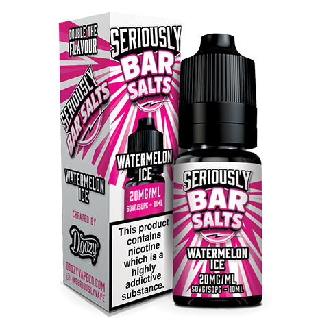 Watermelon Ice 10ml Nic Salt E-Liquid By Seriously Bar Salts