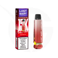 Watermelon Ice Prefilled Pods by Lost Mary Nera15k + Refill Container