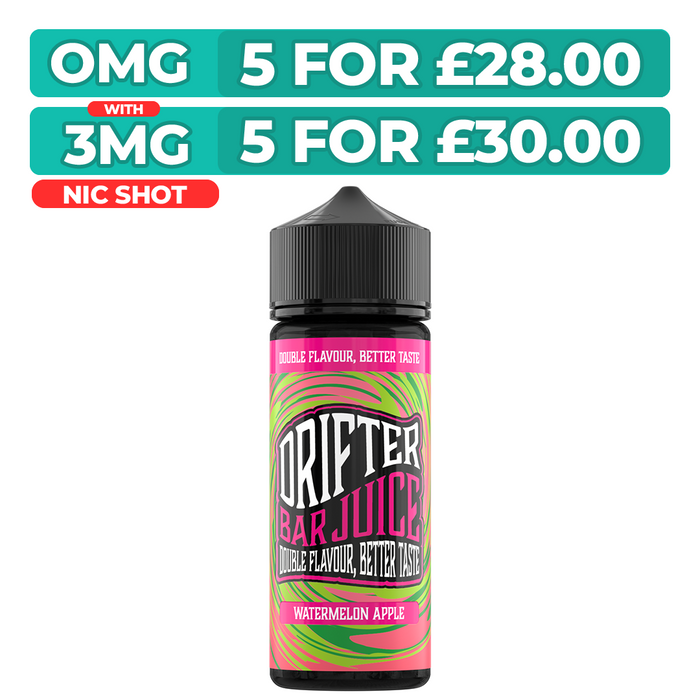 Drifter Bar Juice Watermelon Apple 100ml Shortfill E-Liquid