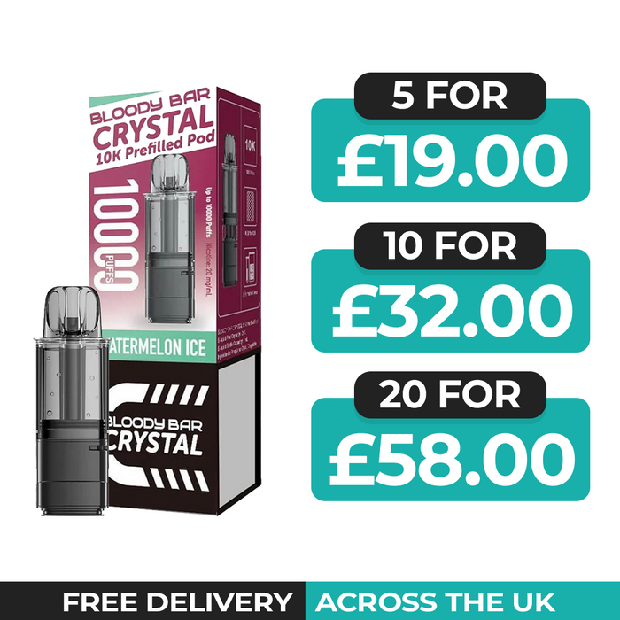 Bloody Bar Crystal 10k Watermelon Ice Refill Pods